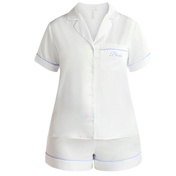 Joyspun Bridal Satin Shortie Pajama - Picture 5 of 5